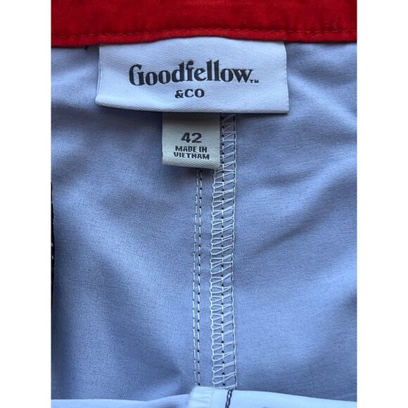 Goodfellow & Co Mens Board Shorts 42 Black & Gray Striped 10" Inseam New - Picture 4 of 7